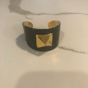 CC Skye black and gold cuff